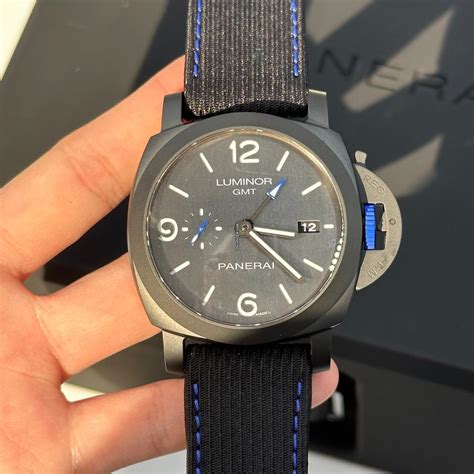 Panerai Luminor Gmt Bucherer Blue PAM 01176 .